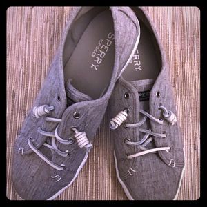 Sperry Slip On Linen Sneaker